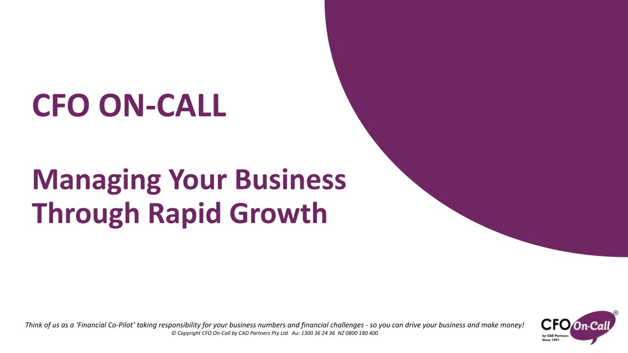 Managing Your Business Through Rapid Growth